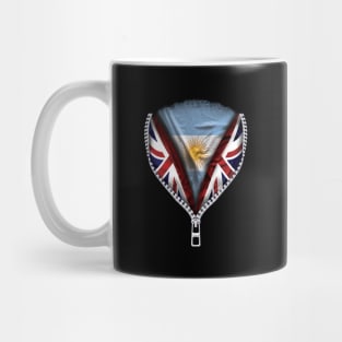 Argentinian Flag  Argentina Flag British Flag Ripped Open - Gift for Argentinian From Argentina Mug